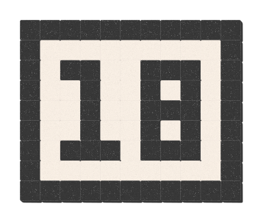 18 - Noir ardoise & Blanc pur