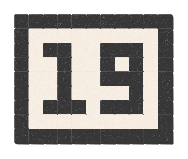 19 - Noir ardoise & Blanc pur