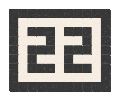 22 - Noir ardoise & Blanc pur