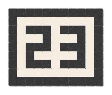 23 - Noir ardoise & Blanc pur