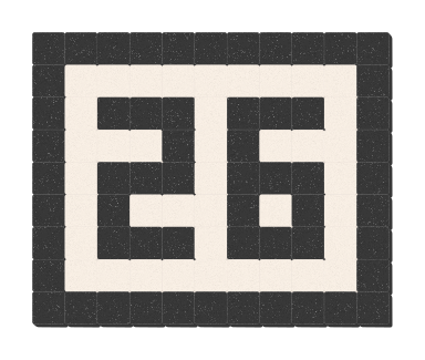 26 - Noir ardoise & Blanc pur