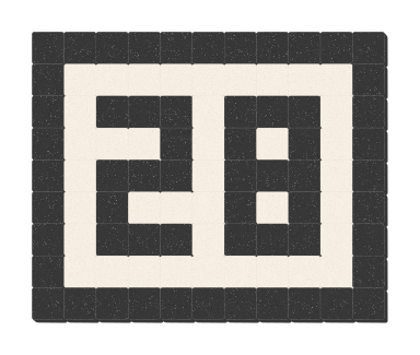 28 - Noir ardoise & Blanc pur
