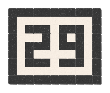 29 - Noir ardoise & Blanc pur