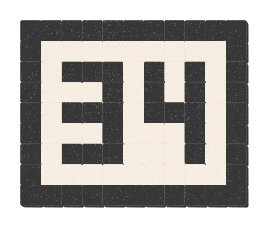 34 - Noir ardoise & Blanc pur
