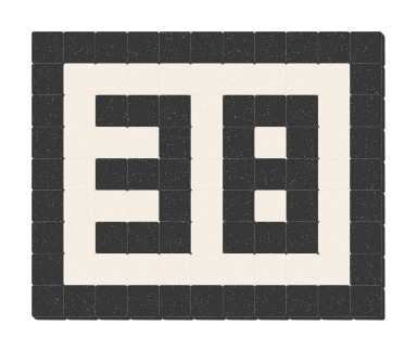 38 - Noir ardoise & Blanc pur