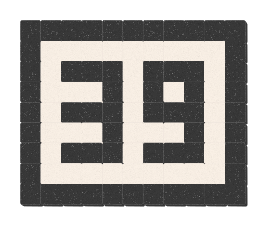 39 - Noir ardoise & Blanc pur