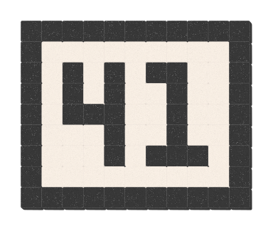 41 - Noir ardoise & Blanc pur
