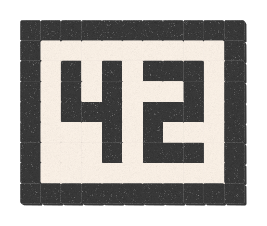 42 - Noir ardoise & Blanc pur