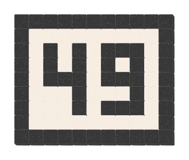 49 - Noir ardoise & Blanc pur