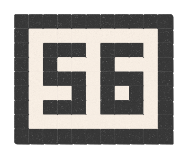 56 - Noir ardoise & Blanc pur