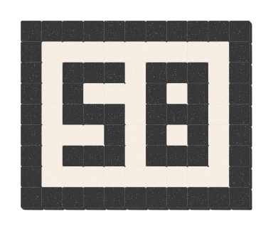 58 - Noir ardoise & Blanc pur
