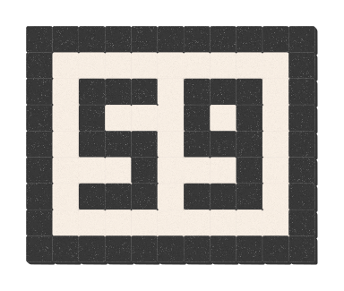 59 - Noir ardoise & Blanc pur