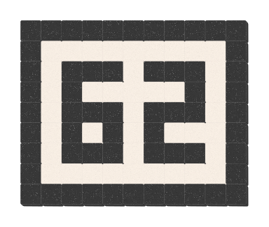 62 - Noir ardoise & Blanc pur