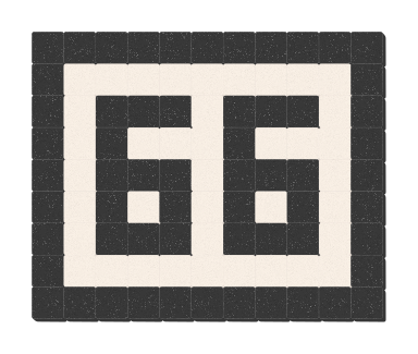 66 - Noir ardoise & Blanc pur