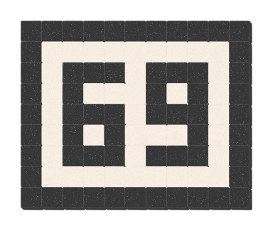 69 - Noir ardoise & Blanc pur