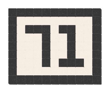 71 - Noir ardoise & Blanc pur