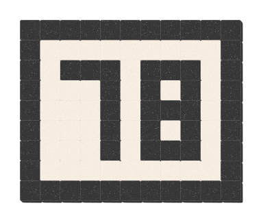 78 - Noir ardoise & Blanc pur