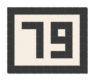 79 - Noir ardoise & Blanc pur