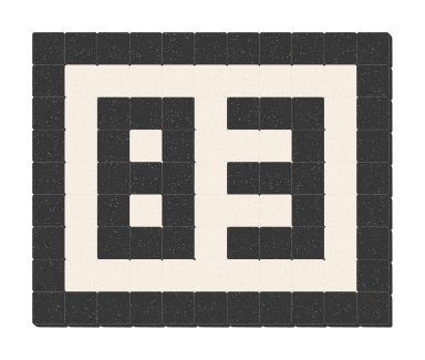 83 - Noir ardoise & Blanc pur