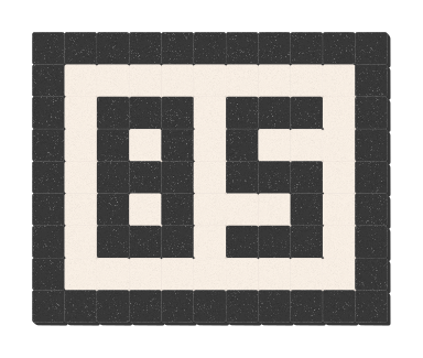 85 - Noir ardoise & Blanc pur