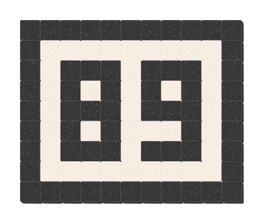 89 - Noir ardoise & Blanc pur