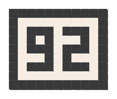 92 - Noir ardoise & Blanc pur