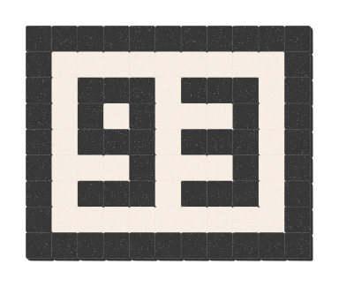 93 - Noir ardoise & Blanc pur