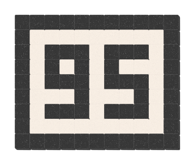 95 - Noir ardoise & Blanc pur