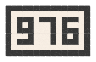 976 - Noir ardoise & Blanc pur