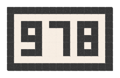 978 - Noir ardoise & Blanc pur