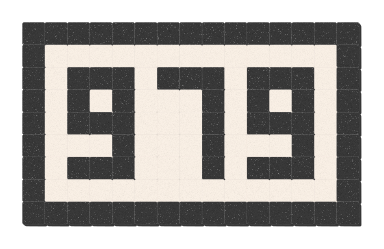 979 - Noir ardoise & Blanc pur