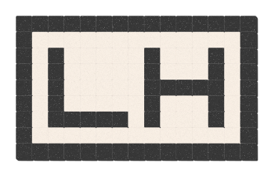 LH - Noir ardoise & Blanc pur