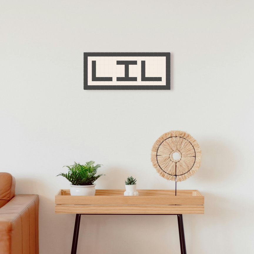LIL - Noir ardoise & Blanc pur