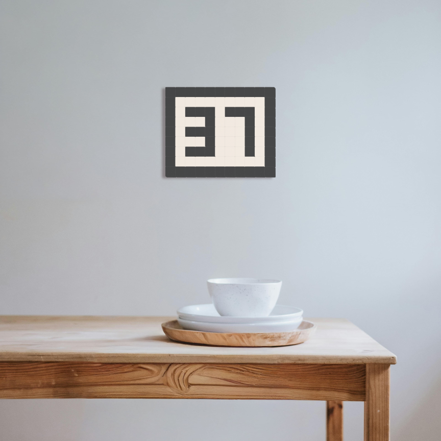 37 - Noir ardoise & Blanc pur