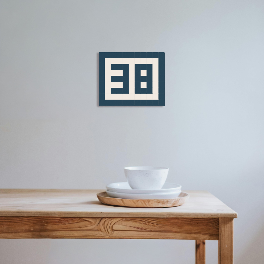 38 - Bleu nuit & Blanc pur