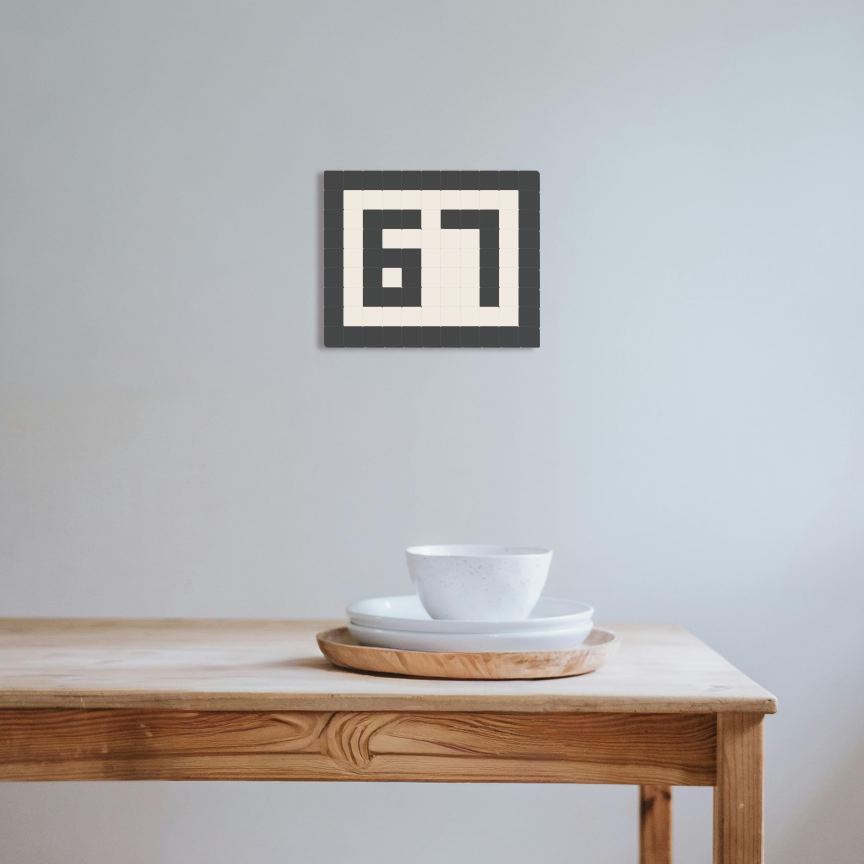 67 - Noir ardoise & Blanc pur