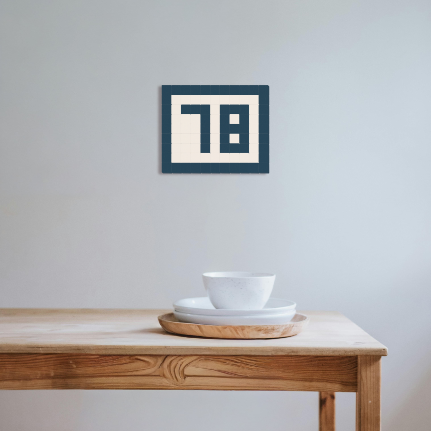 78 - Bleu nuit & Blanc pur