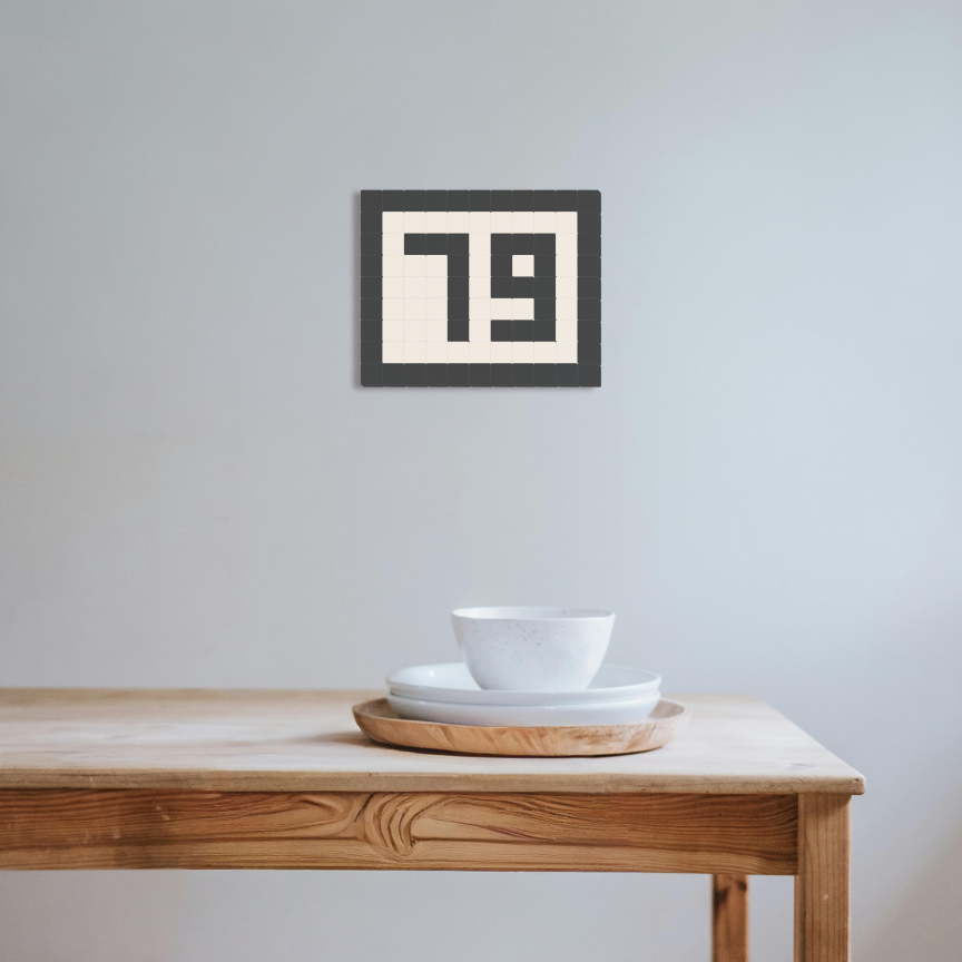 79 - Noir ardoise & Blanc pur