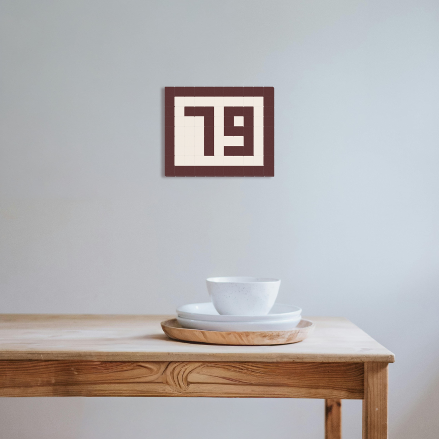 79 - Rouge brique & Blanc pur