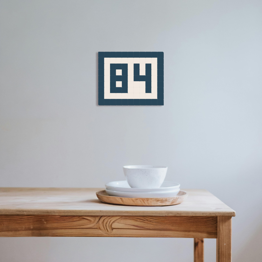 84 - Bleu nuit & Blanc pur