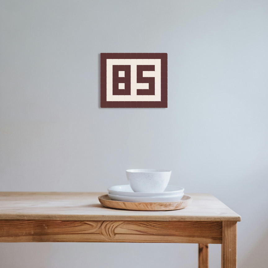 85 - Rouge brique & Blanc pur