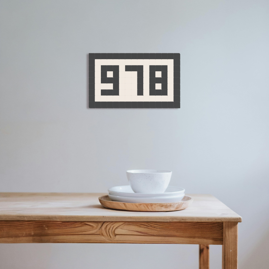 978 - Noir ardoise & Blanc pur